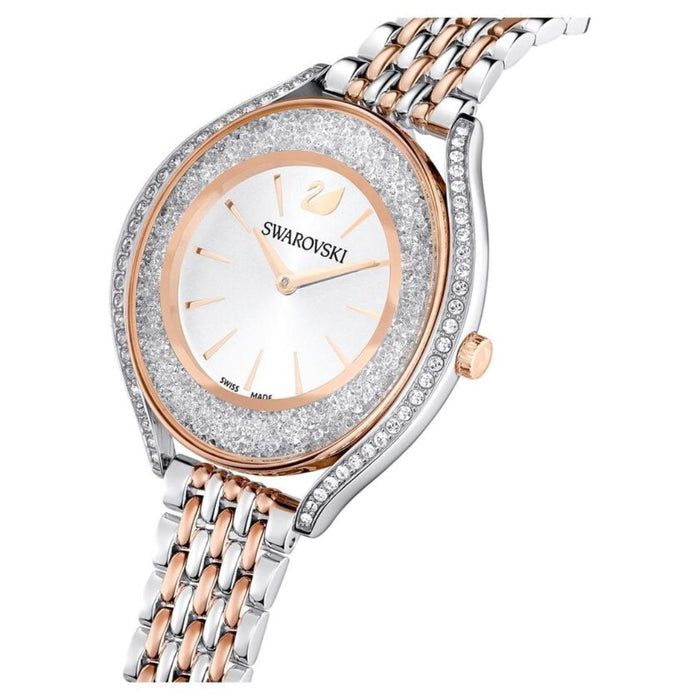 Swarovski Women’s Swiss Made Two-Tone Crystal Watch – Rose Gold & Silver 5644075 - Authentic