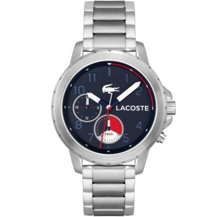 Lacoste Men’s Boston Navy Dial Stainless Steel Watch - 2011208 - Authentic