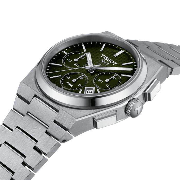 Tissot PRX (42MM) Chronograph Green Dial Stainless Steel Men’s Watch t137.427.11.091.00 - Swiss Factory