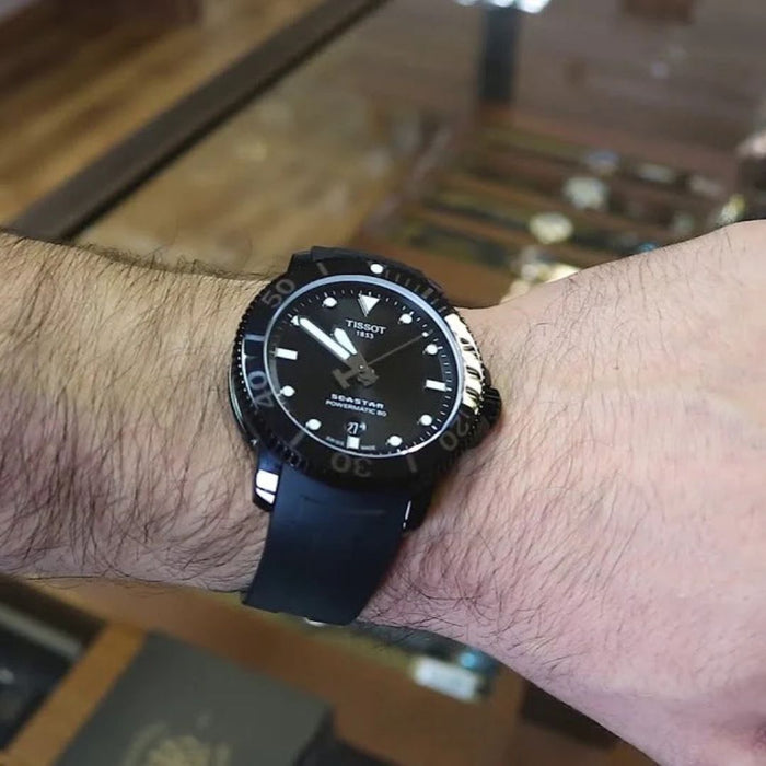Tissot Seastar 1000 Powermatic 80 Black Dial Watch t120.407.37.051.00 - Swiss Factory