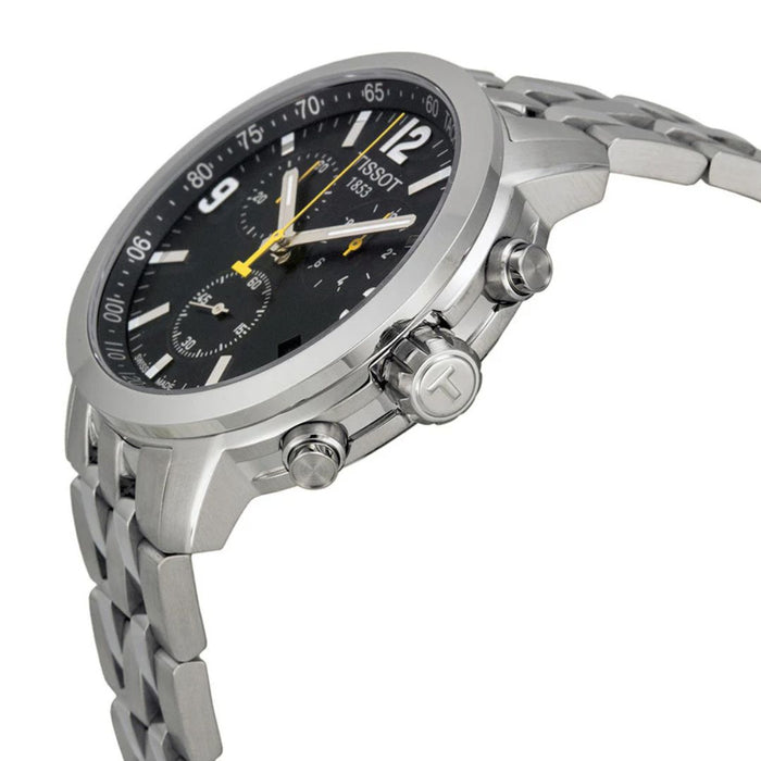 Tissot PRC 200 Chronograph 42MM – Black Dial | Tachymeter | Stainless Steel t055.417.11.057.00 - Authentic