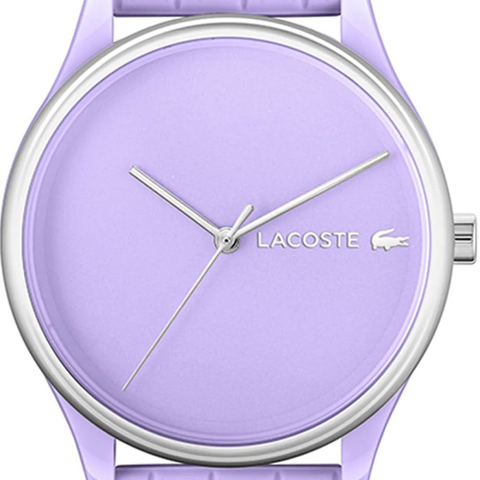 Lacoste 12.12 Quartz Unisex Purple Silicone Watch - 2001284 - Authentic