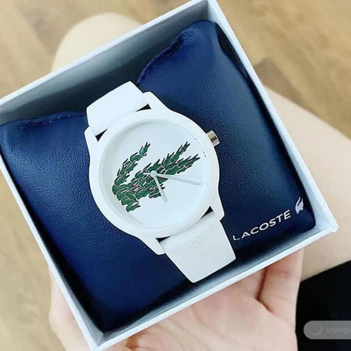 Lacoste Men's Motion White Silicone Watch - 2011010 - Authentic