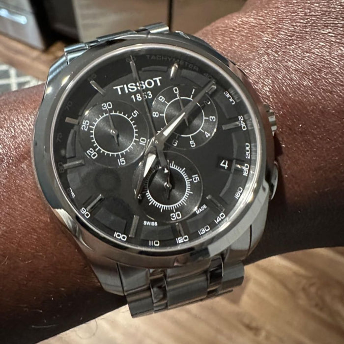 Tissot PRC 200 Chronograph Black Dial Men’s Watch t035.617.11.051.00 - Swiss Factory