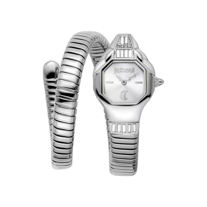 Just Cavalli Serpente Silver Women’s Watch - JC1L326M0015 - Authentic