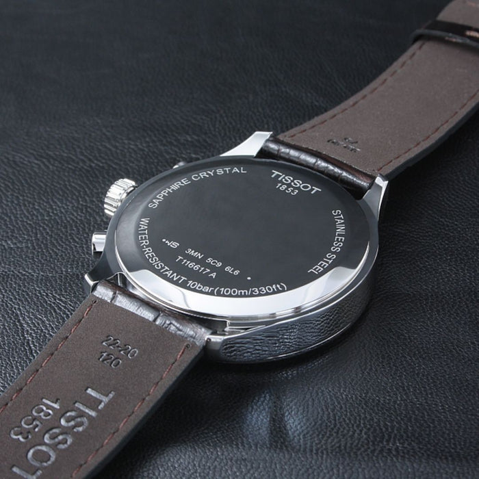 Tissot Chrono XL Classic Brown Dial Brown Leather Strap t116.617.16.297.00 - Swiss Factory