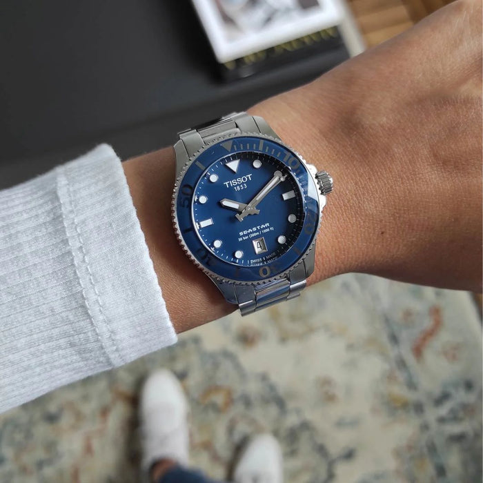 Tissot Seastar 1000 – Blue Dial | 300m Diver | Stainless Steel t120.210.11.041.00 - Authentic