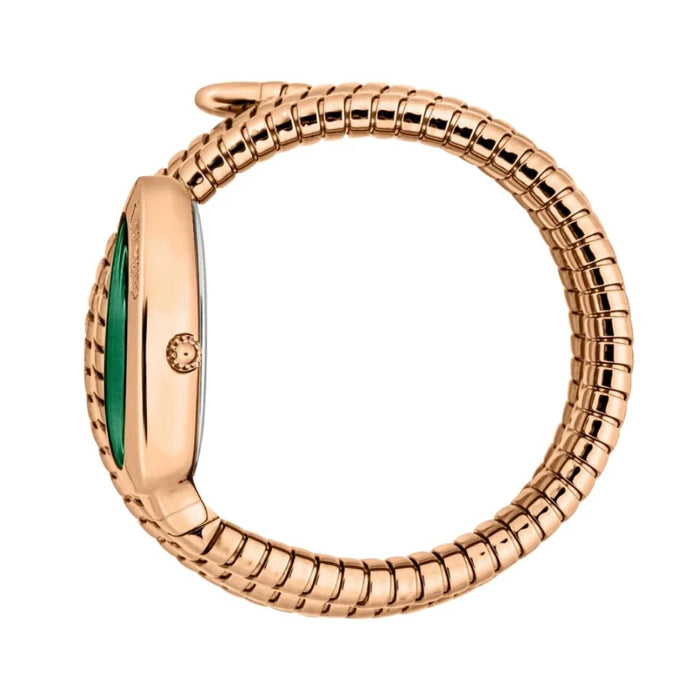 Just Cavalli Serpente Rose Gold Green Dial Women’s Watch JC1L232M0045 - Authentic