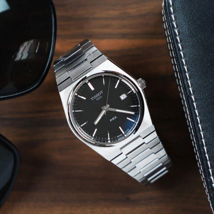 Tissot PRX Quartz 40MM – Black Dial Stainless Steel t137.410.11.051.00 - Authentic