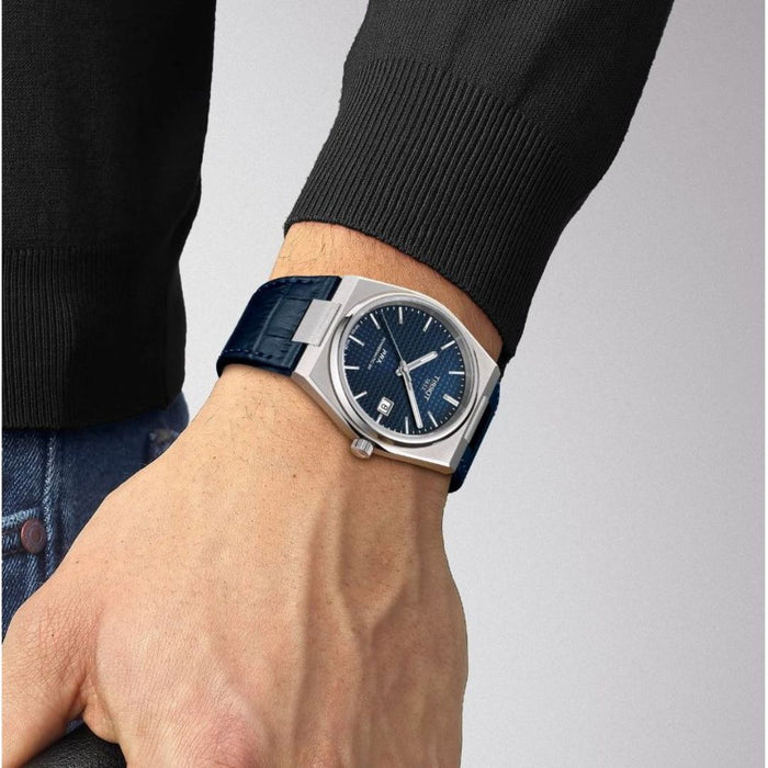 Tissot PRX Powermatic 80 Blue Dial Automatic – Leather Strap Edition T137.407.16.041.00 - Authentic