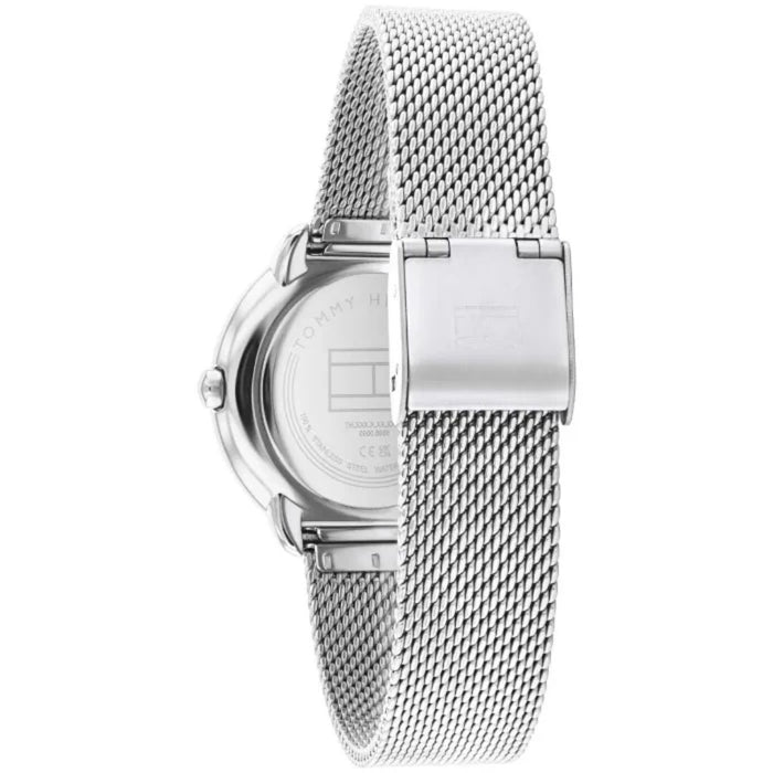 Tommy Hilfiger Women’s Silver Mesh Watch with Crystal Dial 1782698 - Authentic