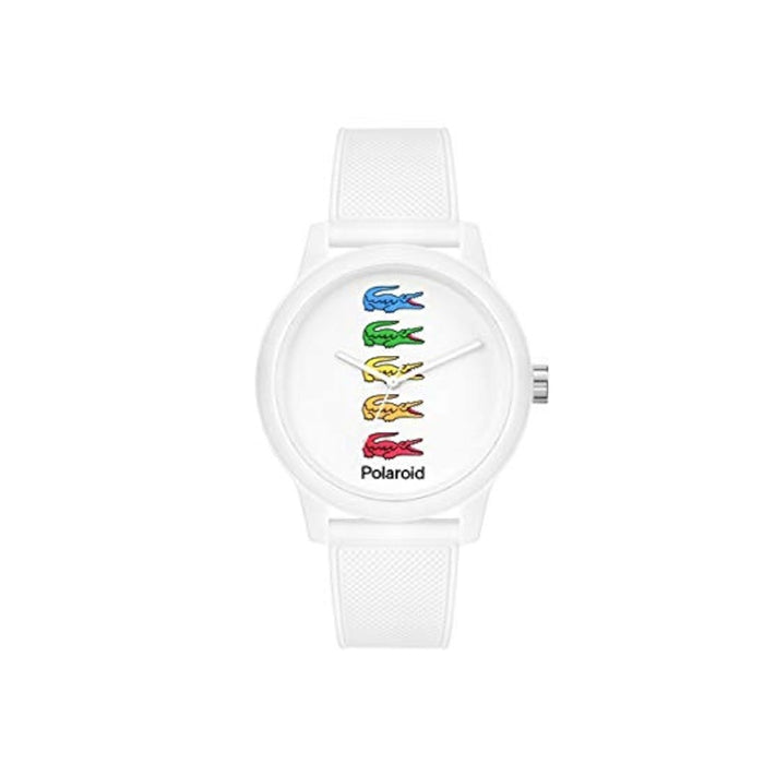 Lacoste x Polaroid White Silicone Watch – Limited Edition 2011130 - Authentic