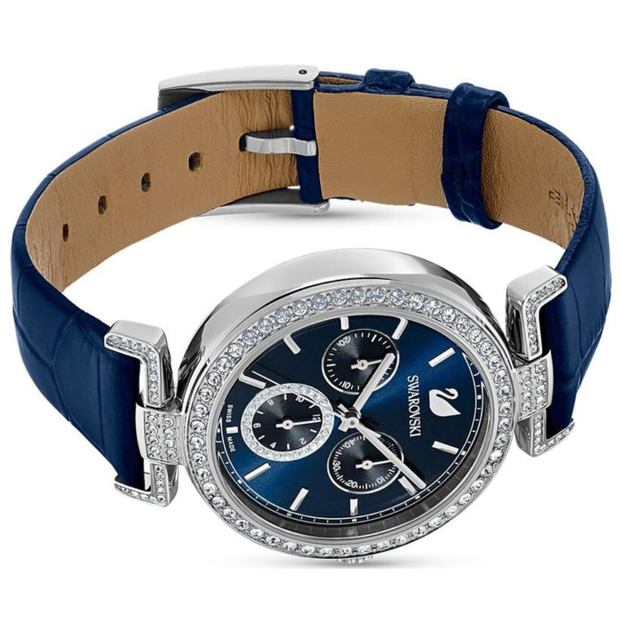 Swarovski Octea Lux Chronograph Women’s Watch – Blue Dial with Crystal Bezel 5479239 - Authentic