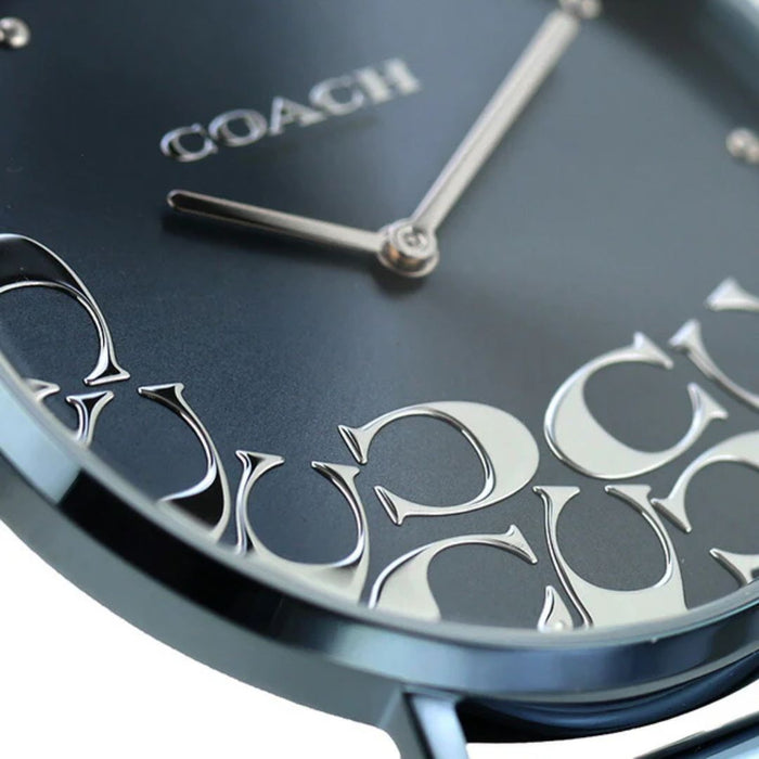 Coach Women’s Minimalist Watch – Navy Blue Dial, Mesh Bracelet 14503824 - Authentic