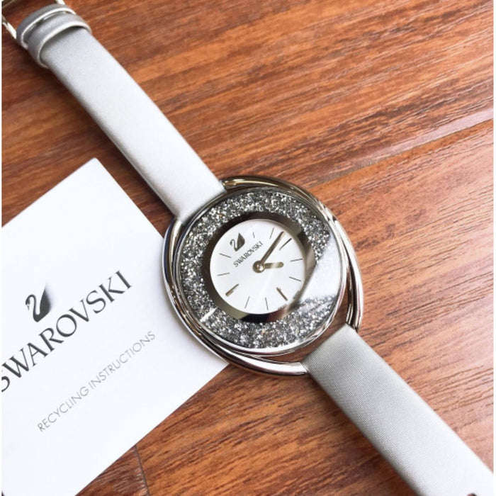 Swarovski Crystalline Oval Silver-Tone Watch 5263907 - Authentic