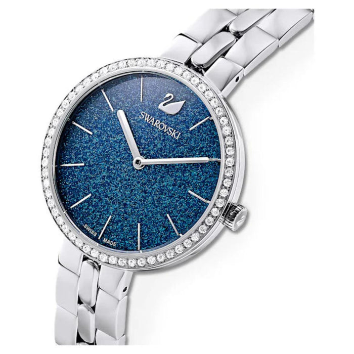 Swarovski Crystalline Delight Blue Dial Stainless Steel Watch - 5517790 - Authentic