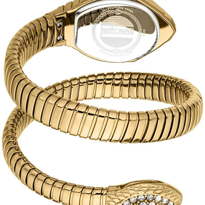 Just Cavalli Serpente Gold Crystal Women’s Watch JC1L356M0025 - Authentic