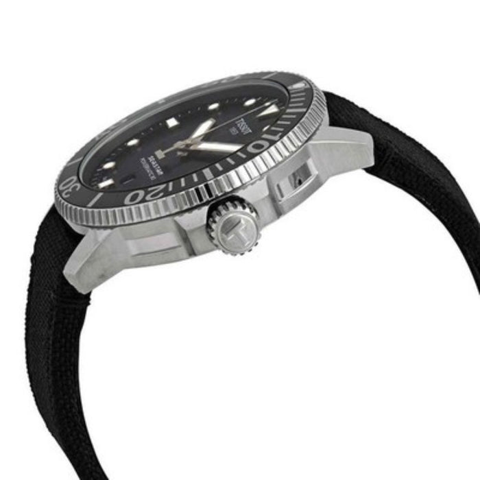 Tissot Seastar 1000 Powermatic 80 Black Dial Fabric Strap Watch t120.407.17.051.00 - Swiss Factory