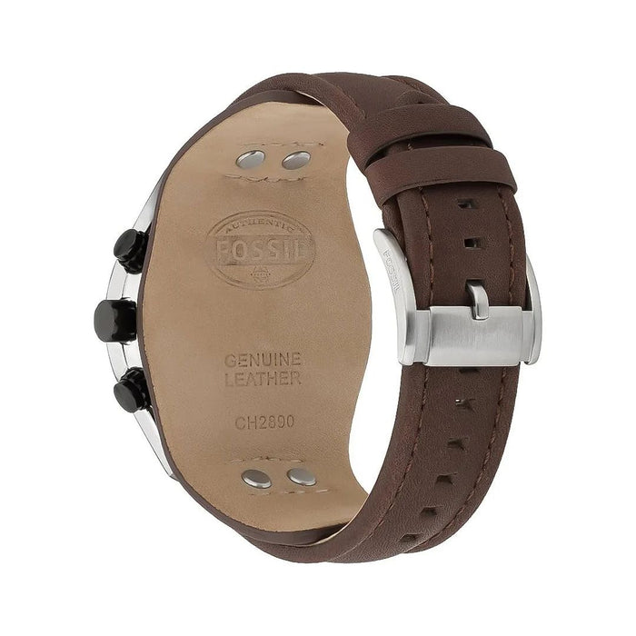 Fossil Men’s Chronograph Brown Leather Watch - CH2890 - Authentic