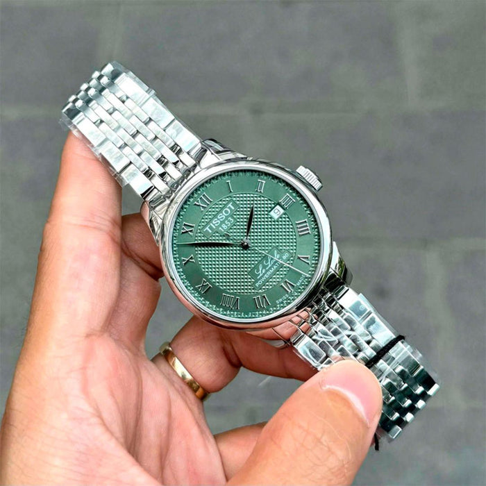 Tissot Le Locle Powermatic 80 Green Dial – Stainless Steel Bracelet t006.407.11.093.00 - Authentic