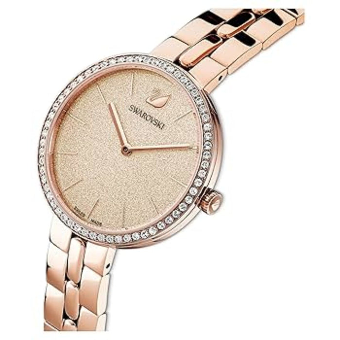 Swarovski Crystalline Aura Rose Gold-Tone Watch 5517803 - Authentic