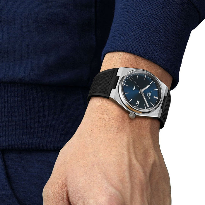 Tissot PRX Quartz 40MM – Blue Dial Rubber Strap t137.410.17.041.00 - Authentic
