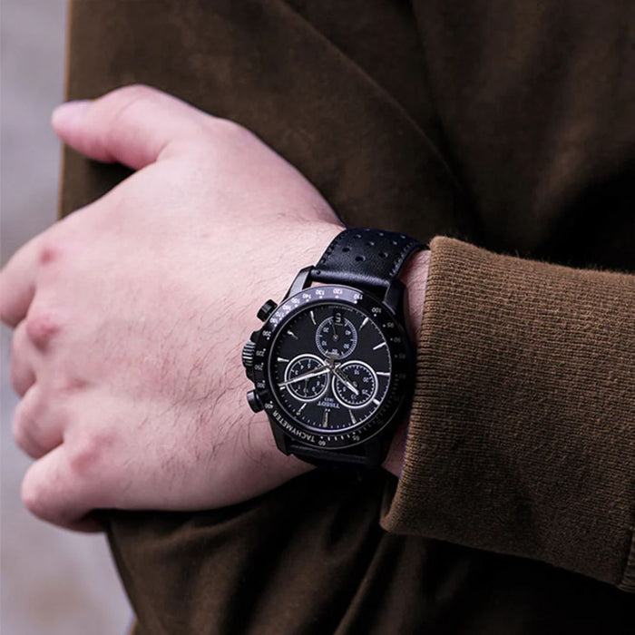 Tissot Chronograph Black Edition – Leather Strap t106.417.36.051.00 - Swiss Factory