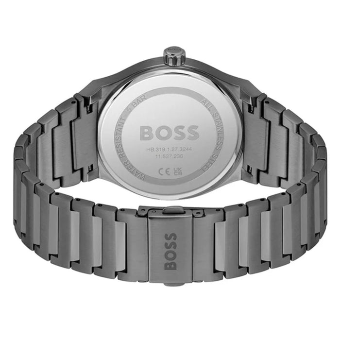 BOSS AeroLink Gunmetal Men’s Watch – 50M, Date Display 1514078 - Authentic