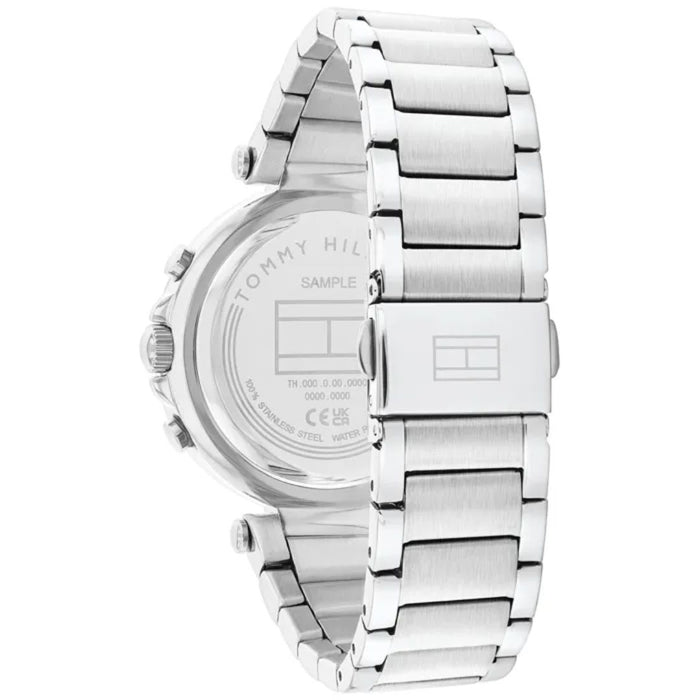 Tommy Hilfiger Women’s Silver Chronograph Watch with Crystal Bezel 1782701 - Authentic