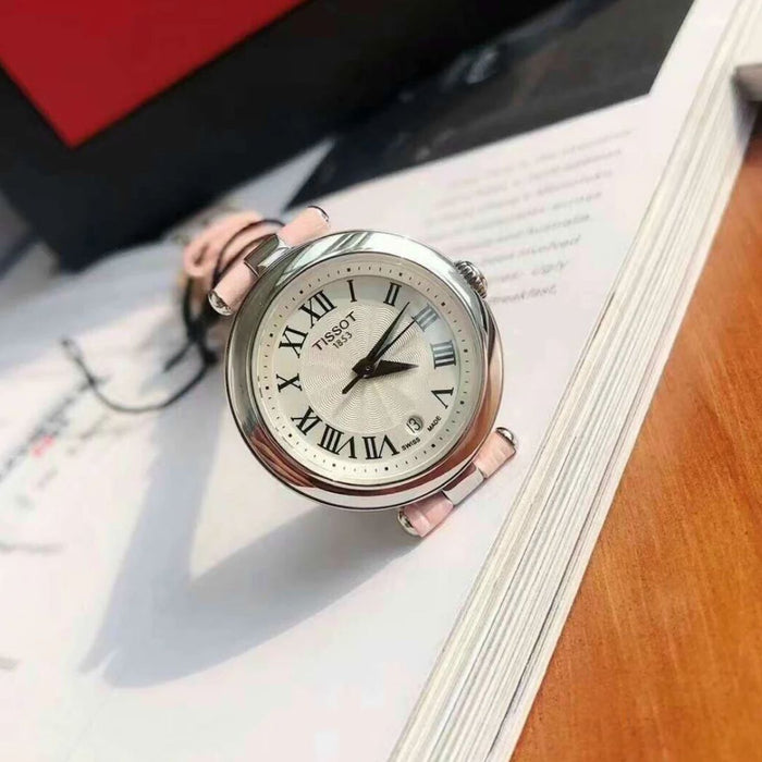 Tissot Carson Lady – Pink Leather Strap t126.010.16.013.01 - Authentic