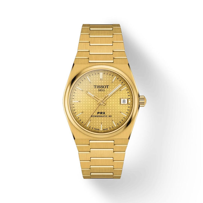Tissot PRX Powermatic 80 – Full Gold 35MM (Automatic) t137.207.33.021.00 - Swiss Factory