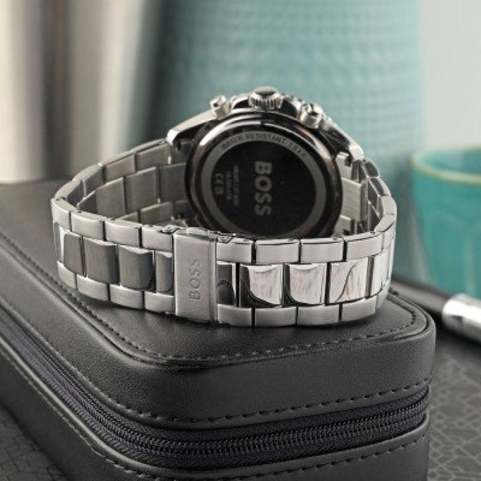 HUGO BOSS Marine Blue Chronograph Men's Watch – 1514143 - Authentic