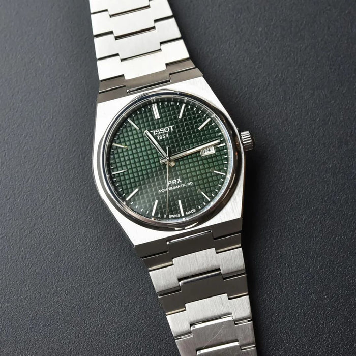 Tissot PRX Powermatic 80 Green Dial 40MM – Stainless Steel Bracelet t137.407.11.091.00 - Authentic