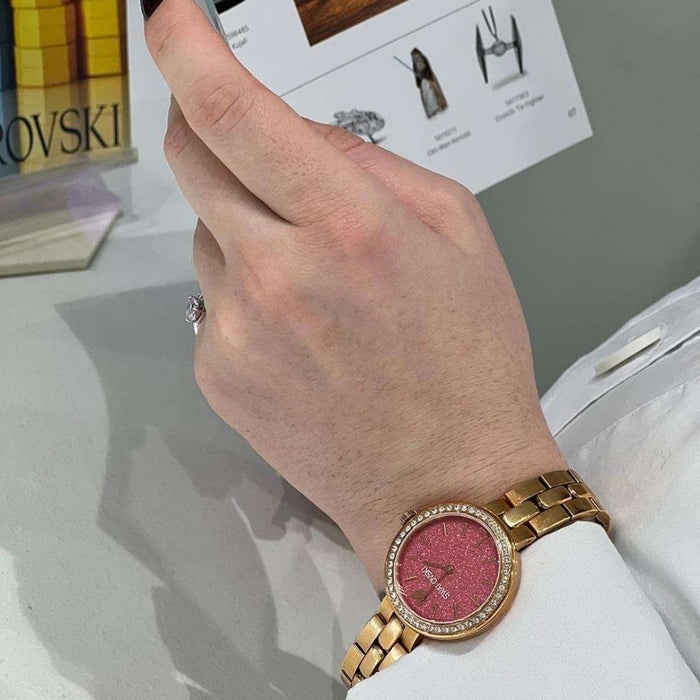 Swarovski Crystalline Aura Rose-Gold Women’s Watch – Pink Dial (Swiss Made) 5182250 - Authentic