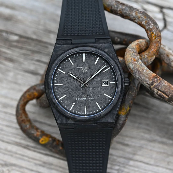 Tissot PRX Powermatic 80 – Carbon Edition (Black Carbon Dial) t137.907.97.201.00 - Swiss Factory
