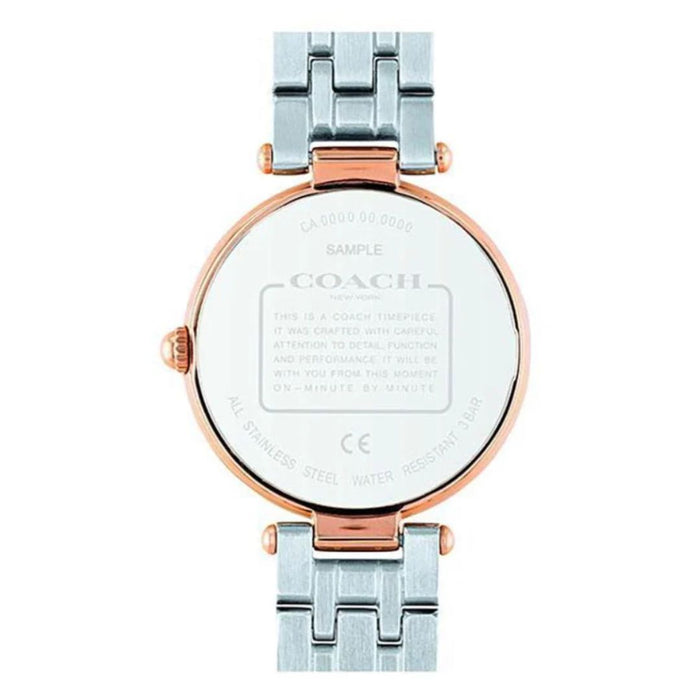 Coach Two-Tone Rose Gold & Silver Women’s Watch with Crystal Dial 14503644 - Authentic