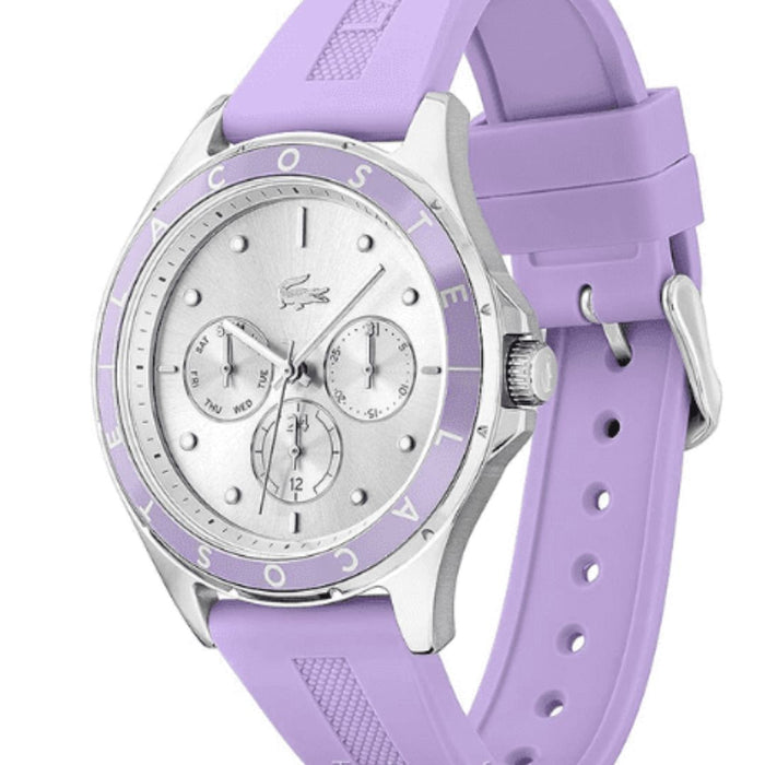 Lacoste Women’s Key West Chronograph Lilac Silicone Watch - 2001300