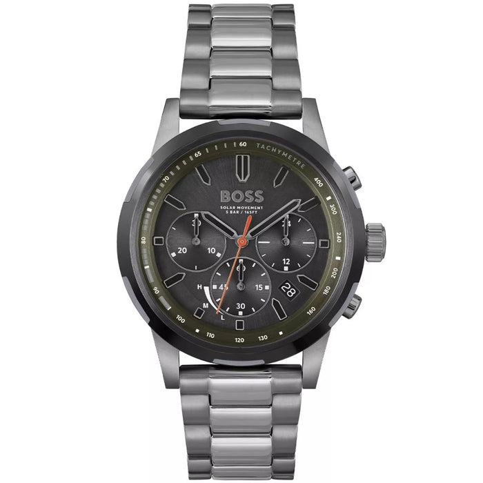 Hugo Boss Solar Chronograph Stainless Steel Men’s Watch 1514034 - Authentic