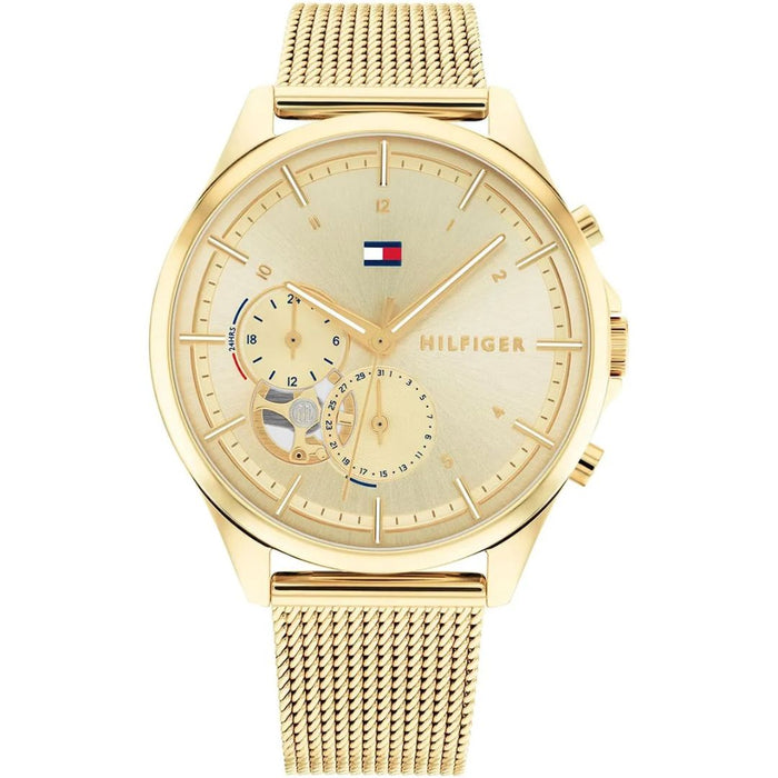 Tommy Hilfiger Gold Mesh Multifunction  1782417 - Authentic