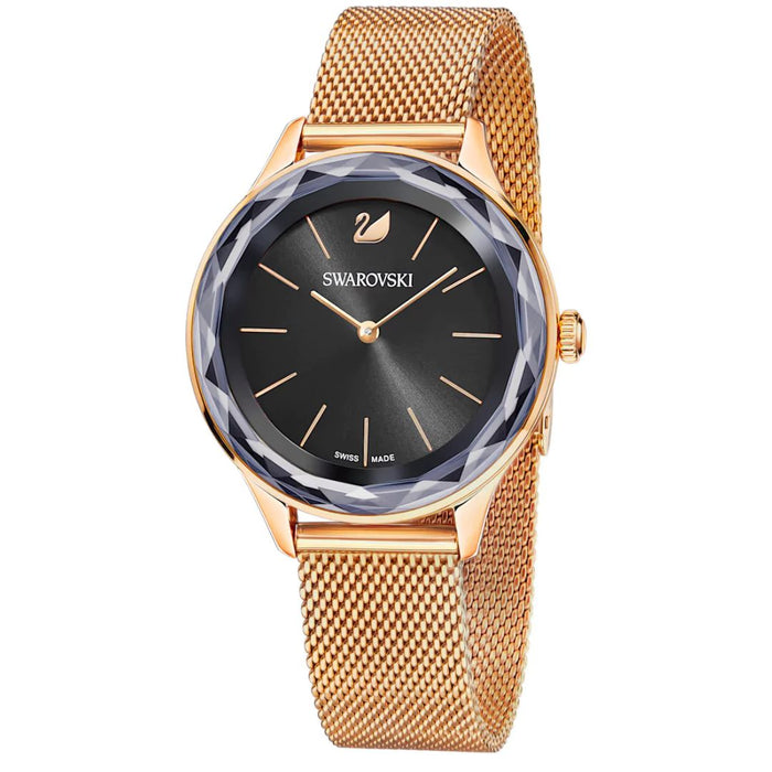 Swarovski Crystalline Aura Gold Mesh Watch 5430424 - Authentic