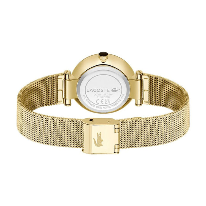 Lacoste Women’s Gold Mesh Strap Watch – Black Dial 2001336 - Authentic