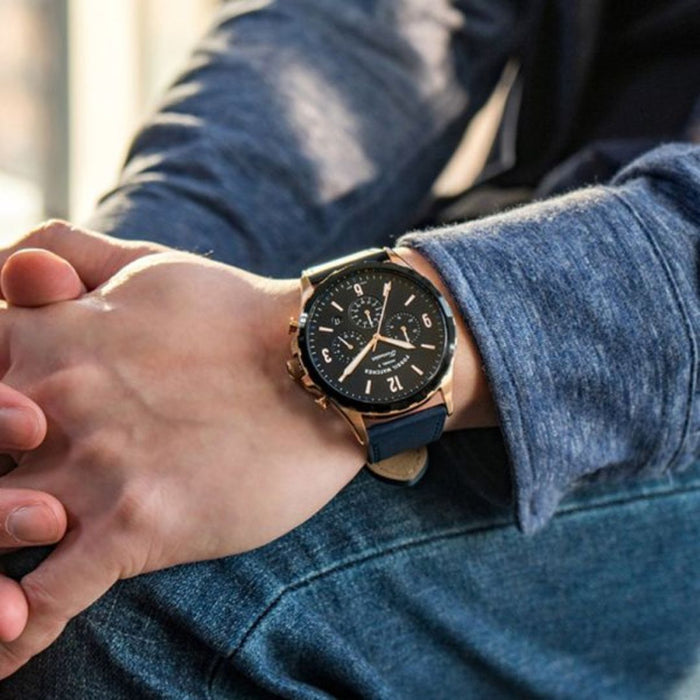 Fossil Forrester Chronograph Blue Dial Men’s Watch - FS5814 - Authentic