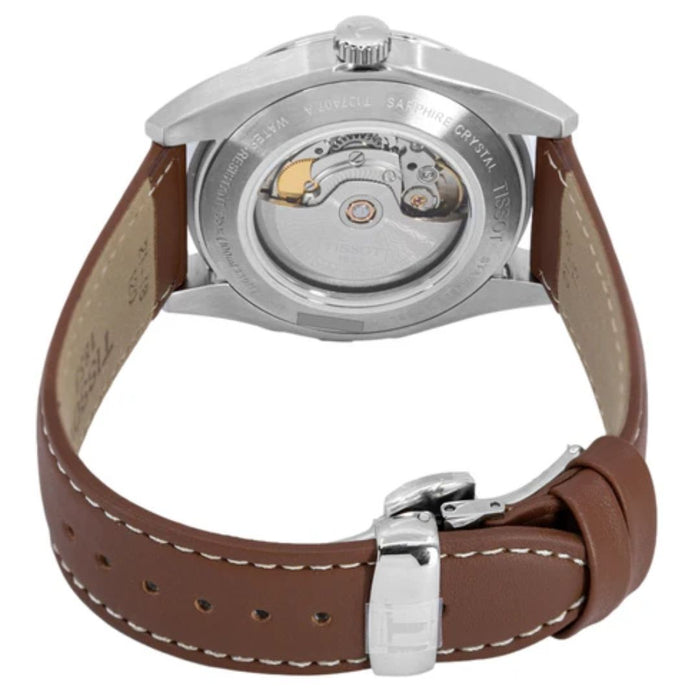 Tissot Chemin des Tourelles Powermatic 80 Blue Dial Brown Leather t127.407.16.041.00 - Swiss Factory