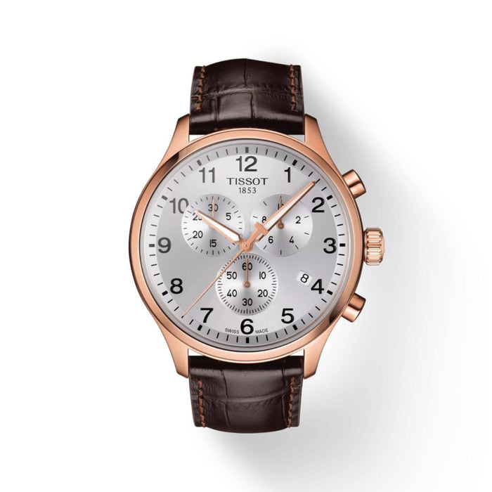 Tissot Chronograph Rose Gold White Dial – Classic Sport t116.617.36.037.00 - Authentic