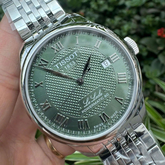 Tissot Le Locle Powermatic 80 – Green Roman Dial – Stainless Steel t006.407.11.093.00 - Swiss Factory