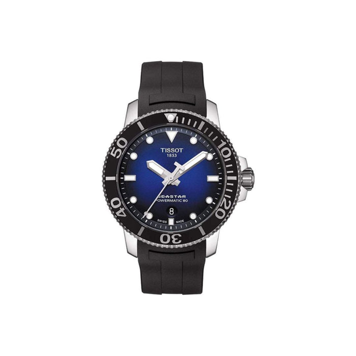 Tissot Seastar 1000 Powermatic 80 Blue Gradient Dial Black Rubber t120.407.17.041.00 - Swiss Factory