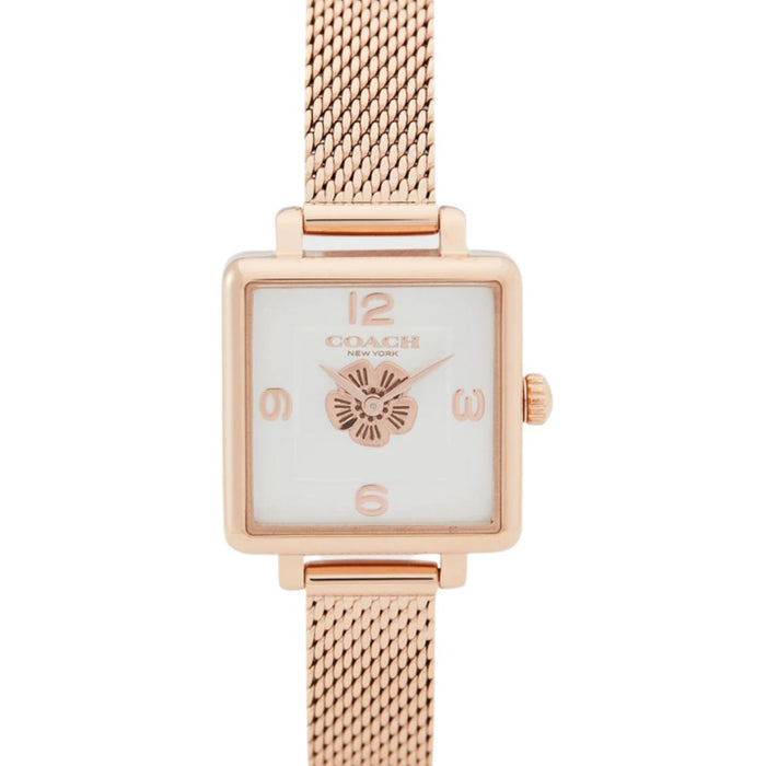 Coach Women’s Quartz Watch – Stainless Steel Case with Leather Strap 14503698 - Authentic