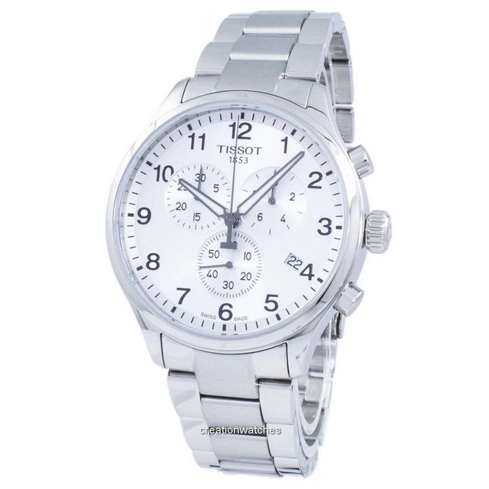 Tissot Chrono XL Classic White Dial – Stainless Steel Bracelet t116.617.11.037.00 - Authentic