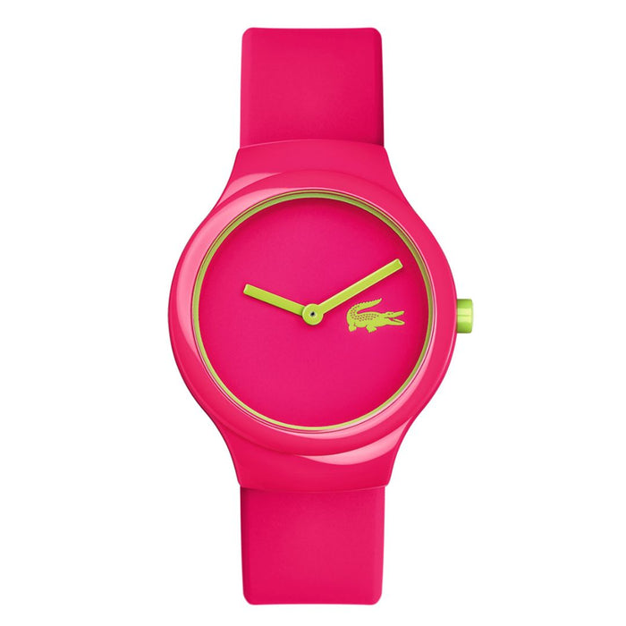 Lacoste 12.12 Pink Silicone Women’s Watch - 2020098 - Authentic
