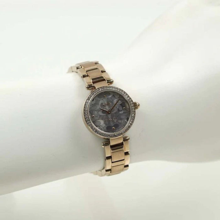 Coach Rose Gold Women’s Watch with Signature Dial & Crystal Bezel 14503226 - Authentic
